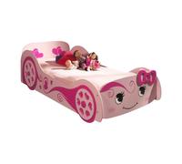 Pack - Lit Enfant & Matelas ""Love"" 90x200cm Rose