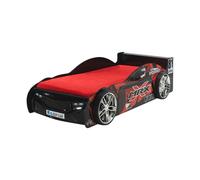 Vipack Lit enfant MRX Voiture 90 x 200 cm MDF Noir