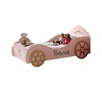 Vipack Lit pour Enfant en Bois 90 x 200 cm Carrosse Rose Princesse - SCPK200