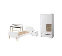 Vipack kiddy armoire + lit simple + chevet + bureau