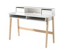 Vipack Kiddy Bureau Bois Massif Laqu Blanc