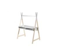 Vipack Bureau en forme de tipi pour chambres d'enfants – Bois blanc – Taille unique
