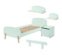 Vipack Kiddy Lit Et Sommier + Chevet 1 Porte + Etagere 45cm + Etagre 65cm + Barrire De Scurit