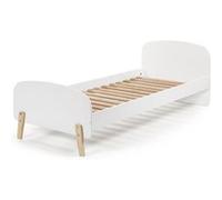 Vipack Lit Simple Kiddy En Bois Laqu Et Brut Et Sommier 90x200cm