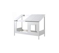 Lit Cabane Enfant "Housebed II" 90x200cm Blanc