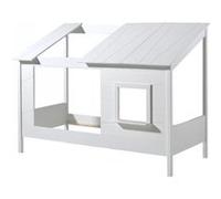 Vipack LIO Lit cabane 90x200cm Blanc G