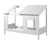 Vipack Lio Lit Cabane 90x200cm + Sommier 16 Lattes 90x200cm Beige