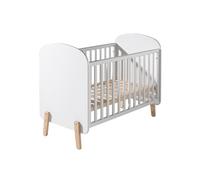 Vipack Lit Bébé en Bois Blanc 60 x 120 cm - Kiddy - KIBB6014