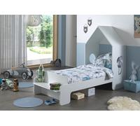 Vipack Lit Cabane pour Enfant en Bois MDF Casami Blanc 90 x 200 cm - CSBE9014