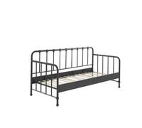 Destock Meubles BRONXX LIT CAPITAIN Noir 90x200CM