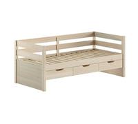 Vipack Lit Capitaine Margrit 90 x 200 cm Finition pin