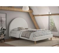 Vipack Lit double en bois + sommier Moon - 140 x 200 cm - MNBE1414