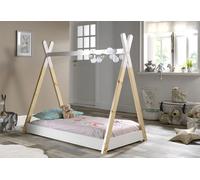 Vipack Lit en Bois de Pin Tipi 70 x 140 cm - TIBE7014