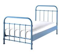 Vipack lit en métal new york bleu 90...
