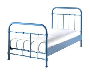 Vipack lit en métal new york bleu 90...