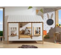 Vipack Lit pour enfant en bois cabane 90 x 200 cm 4 ans et plus - HB900514