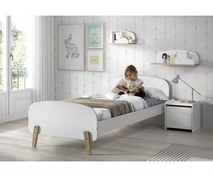 Vipack Lit pour Enfant en Bois de Pin et MDF Kiddy 90 x 200 cm (4 Coloris) - KIBE9014