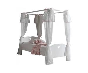 Vipack lit simple a baldaquin amori