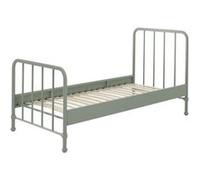 Vipack Lit Simple En Mtal Vert Olive Mat Bronxx 90x200cm Vert