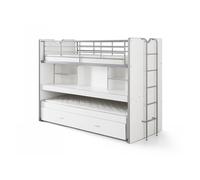 BONNY Lits superposés 2 couchages compact 80 Blanc