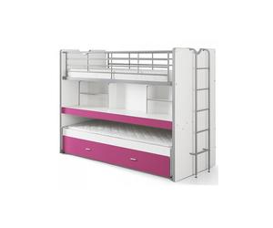 Vipack Lits Superposs Bonny 2 Couchages Compact 80 Fuchsia