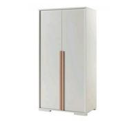 Vipack Armoire LONDON 2 portes blanc mat