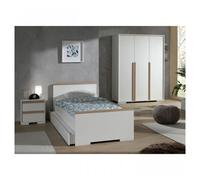 Vipack Chambre Enfant : Lit Gigogne, Chevet, Armoire 3 Portes - London (pls. col.) - LDCO0114