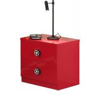 Vipack Table de chevet MONZA Rouge G
