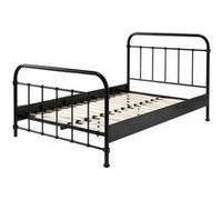 Vipack NEW YORK Lit en métal 120x200cm Noir Noir G