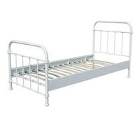 Vipack Lit enfant New York Métal 90 x 200 cm Blanc laqué
