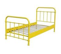 Vipack NEW YORK Lit en métal 90x200cm Jaune Jaune G