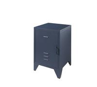 Vipack NIGHTSTAND, Metal, Blue, 40 x 60,5 cm