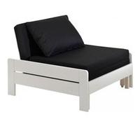 Fauteuil convertible 99x80x69 cm blanc - PINO