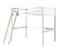 Lit mezzanine en pin massif 140x200 cm CED Couleur : Blanc