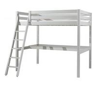 Vipack Pino Lit Mezzanine 140x200 Blanc + Plan De Travail