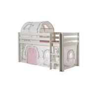 Vipack pino lit sureleve en pin massif 90x200cm avec sommier blanc birdy