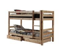 Vipack Pino Lits Superposs + Lot De 2 Tiroirs