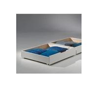 Vipack Pino Lot de 2 Tiroirs Pin Massif Blanc 97,5 x 88,5 x 20 cm