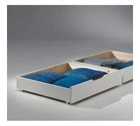 Lot de 2 Tiroirs de Lit "Pino" 90x200cm Blanc