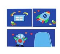 Vipack Rideau de lit Astro pour lit mi-hauteur Bleu G