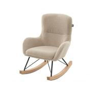 Vipack Rocky Chaise à Bascule Mini Beige bouclé