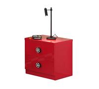 Vipack MONZA Table de chevet Rouge Rouge G