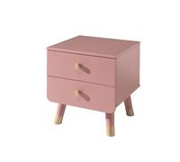 Vipack Table de chevet Billy Terra pour chambre d'enfant – Rose