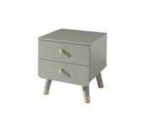 Vipack Table de chevet pour chambre d’enfant Billy vert - BINA2216