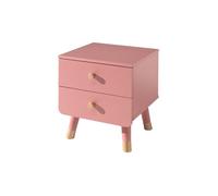 Vipack Table de chevet Billy Terra pour chambre d'enfant – Rose