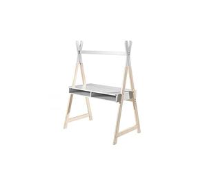 Vipack Tipi Shaped Desk for Kids' Rooms, Bois, White, Taille Unique