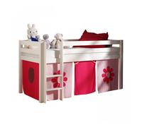 Lit enfant mi-hauteur Charlotte avec tente Pink Flower - PINO