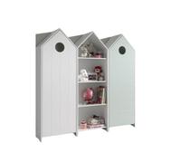 Vipack Casami Armoire 1 Porte Blanc + Armoire Ouverte + Armoire 1 Porte Menthe