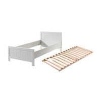 Vipack Erik Lit Simple 90x200 Cm + Sommier Lattes