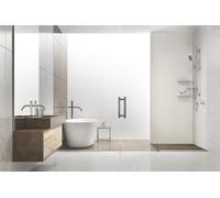 VIPANEL Panneau mural en alu-composite Blanc uni finition mat perlée - 100 x 255 cm - épaisseur 3mm